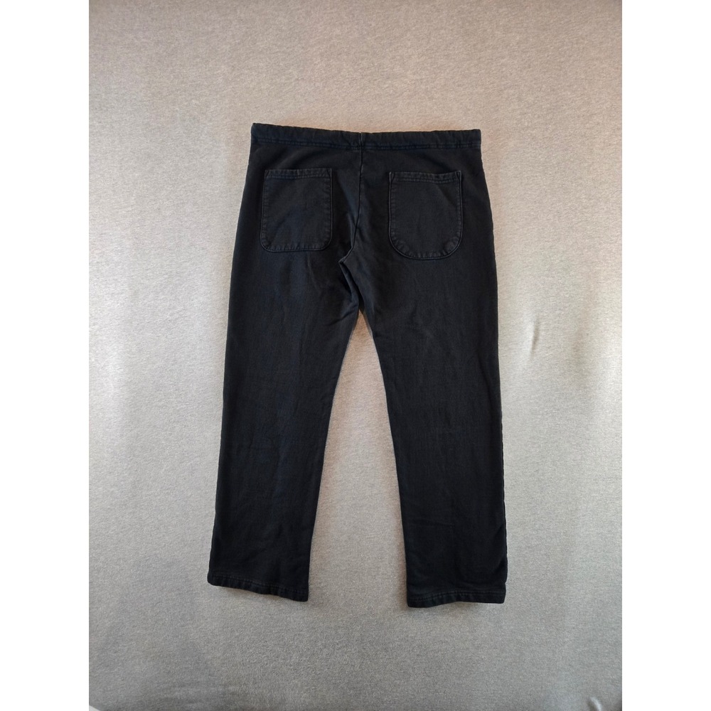 Los Angeles Apparel Sweatpants Mens M Black Heavy Fleece Straight Leg USA Made